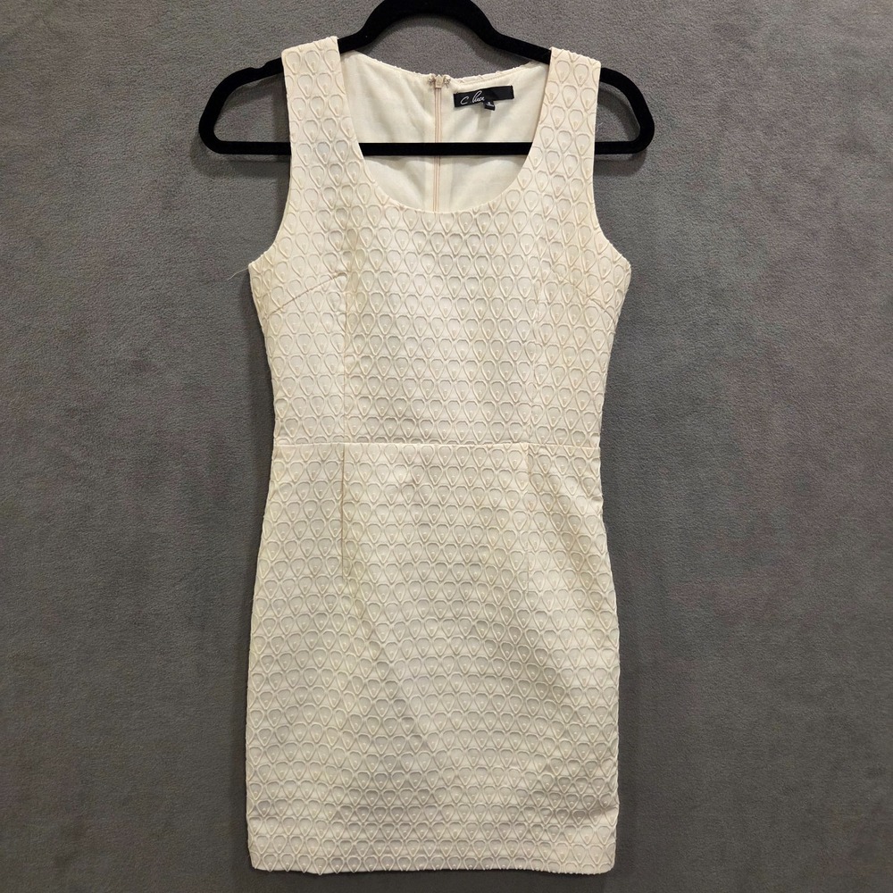 C Luce Sheath Dress Women Small Sleeveless Zip Romantic Special Occasion Office‎